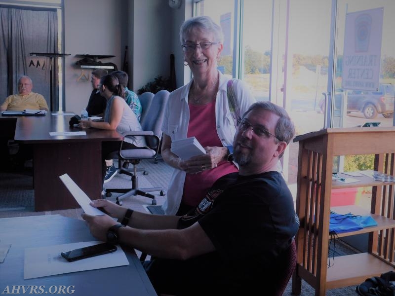 Janet Schroeder and Treasurer Jeff Walker
Meeting Might August 2017